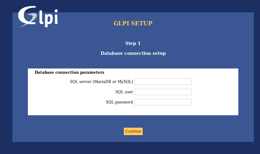 Installation of GLPI - Step 4