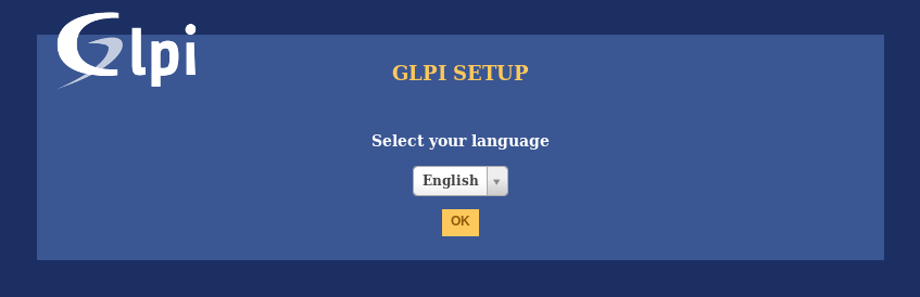 Installation of GLPI - Step 1
